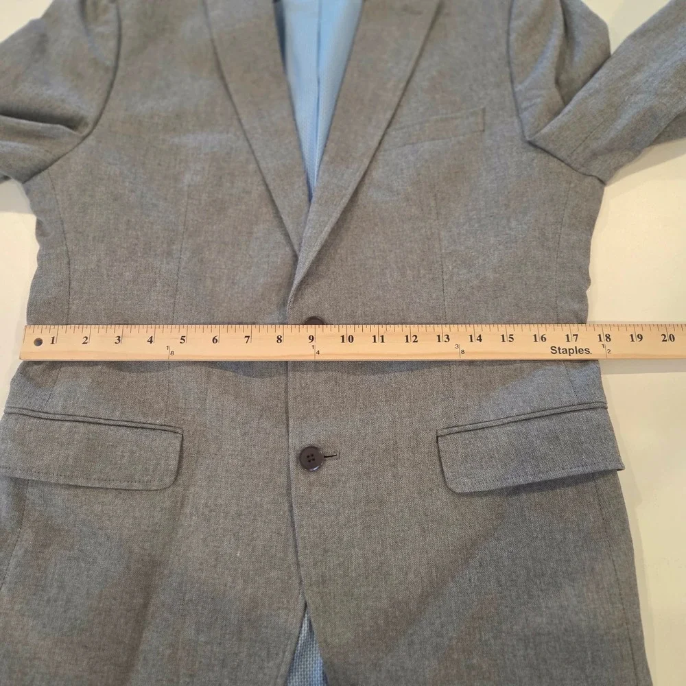 Banana Republic Tailored Fit Gray Blazer Sport Coat‎ 38R Emmetex Italian Fabric